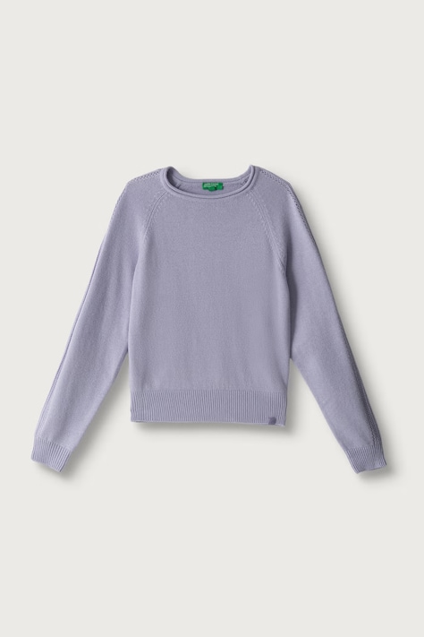 United Colors of Benetton Svetr dětský s vlnou fialový 1LU4C10AB