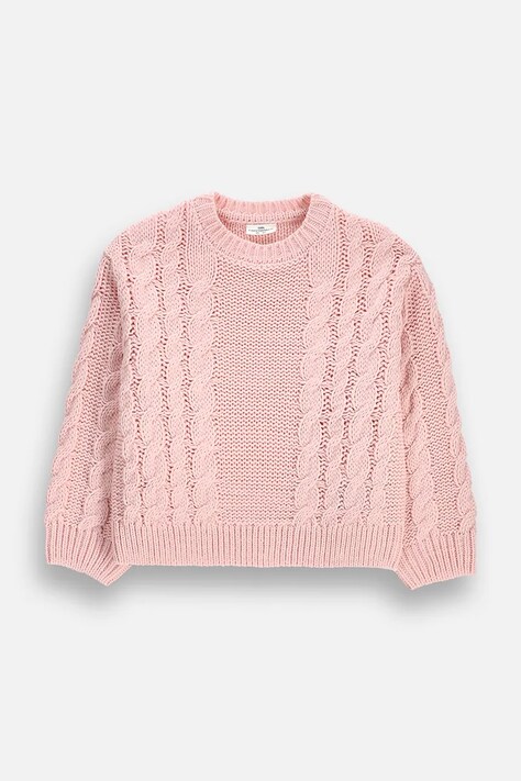 Coccodrillo Sweter dziecięcy różowy FAIR FROST GIRL JUNIOR