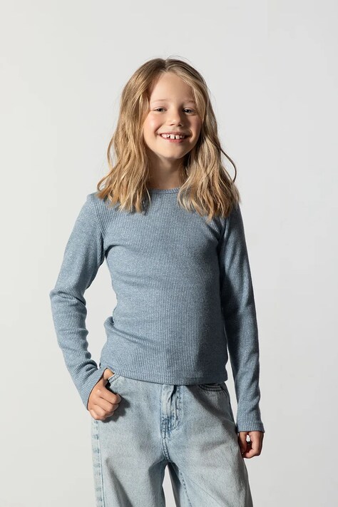 Coccodrillo Sweter dziecięcy niebieski FAIR FROST GIRL JUNIOR