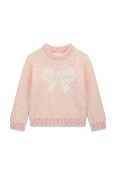 Guess Sweter dziecięcy różowy K6BR09 Z1641