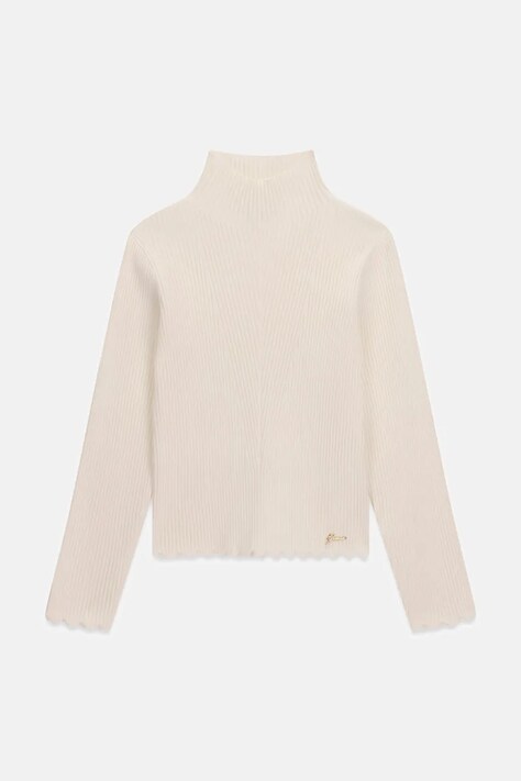 Guess Sweter dziecięcy z wiskozy beżowy J6BR29 Z1931