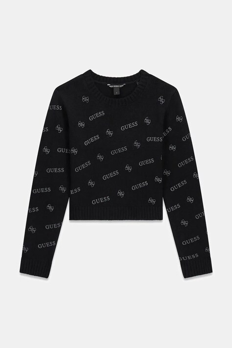 Guess Sweter dziecięcy z wełną czarny J6BR11 Z1345