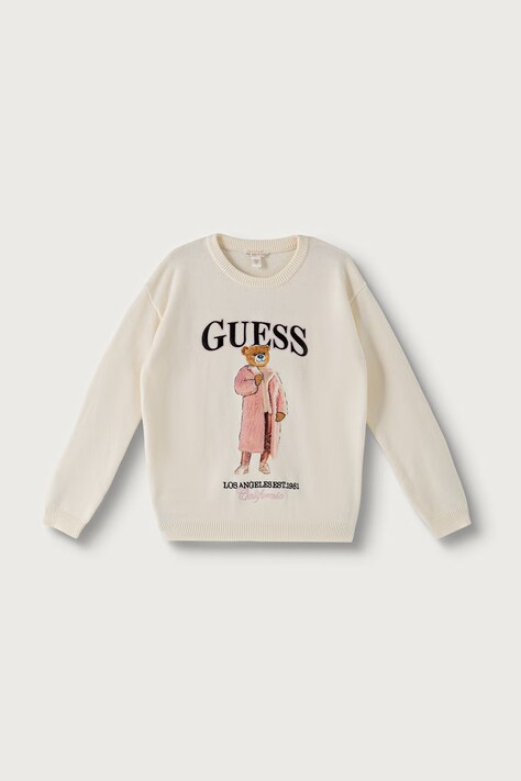 Guess Sveter detský s viskózou béžový J6BR05 Z1339