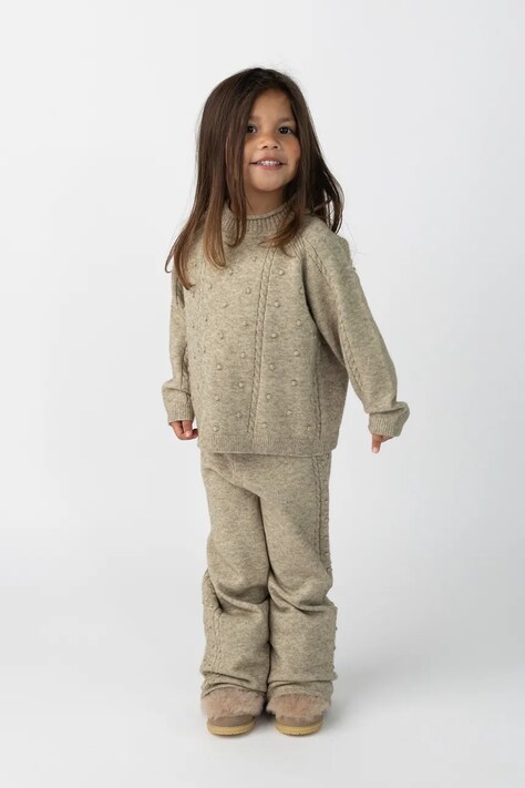 Donsje Sweter dziecięcy Sagee Sweater beżowy 4128400