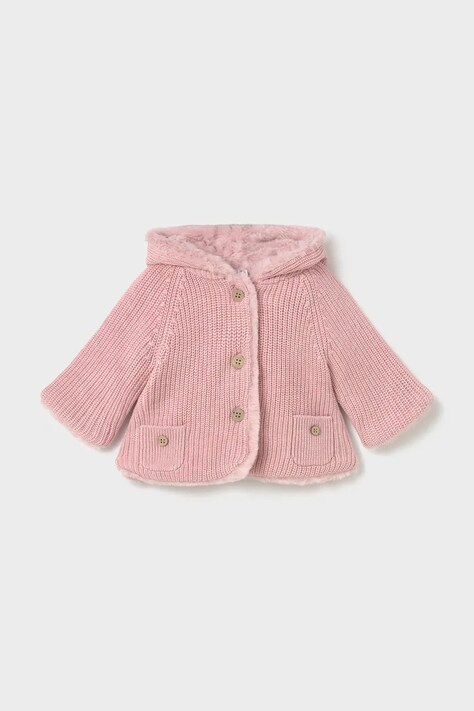 Mayoral Newborn ζακέτα βρεφική με βαμβάκι ροζ 2302