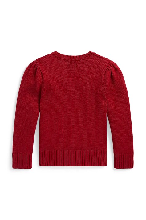 Polo Ralph Lauren Sweter dziecięcy bawełniany czerwony 312B28301001