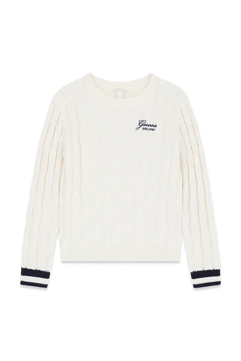 Guess sweter dziecięcy z dodatkiem wełny biały J6YR06 Z0836