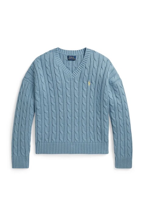 Polo Ralph Lauren sweter dziecięcy bawełniany niebieski 313A11238004