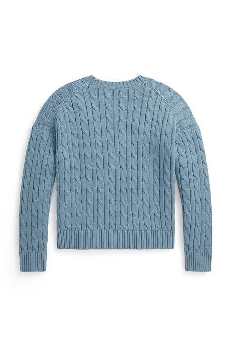 Polo Ralph Lauren sveter detský bavlnený modrý 313A11238004