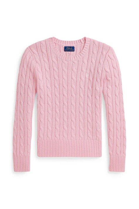 Polo Ralph Lauren светр дитячий бавовняний — AW26-SWGZZW, рожевий — фото 2