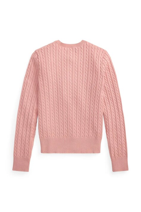 Polo Ralph Lauren kardigan otroški bombažen roza 313543047506