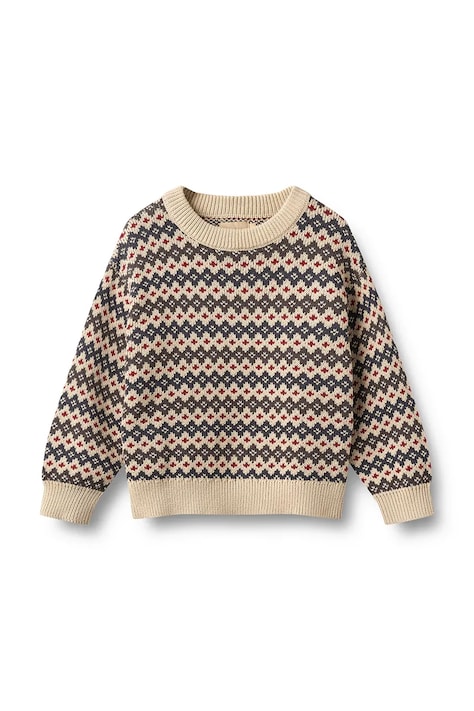 Wheat Sweter dziecięcy bawełniany granatowy 2531-560-GOTS