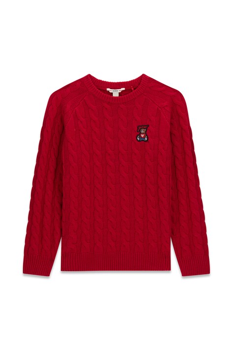 Guess Sweter dziecięcy z dodatkiem wełny czerwony H6BR02 Z1648