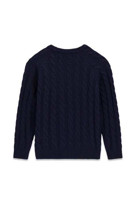 Guess Sweter dziecięcy z dodatkiem wełny granatowy H6BR02 Z1648