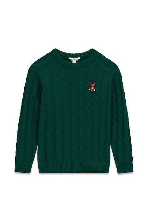 Guess Sweter dziecięcy z dodatkiem wełny zielony H6BR02 Z1648