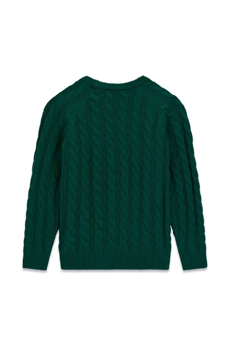 Guess Sweter dziecięcy z dodatkiem wełny zielony H6BR02 Z1648
