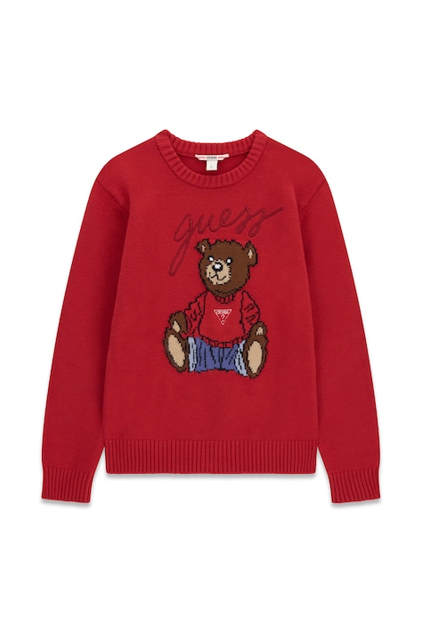 Guess Sweter dziecięcy z wiskozą czerwony H6BR01 Z1336