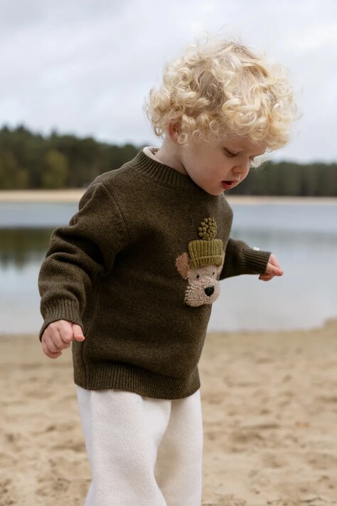 Donsje Свитер для детей из мериносовой шерсти Denn Merino Wool Sweater Terrier коричневый 4083509