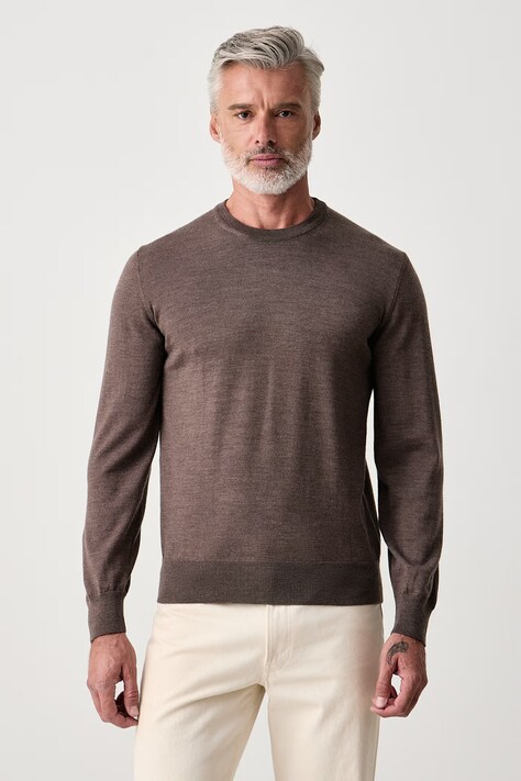 Eton Sweter damski wełniany brązowy 100015331