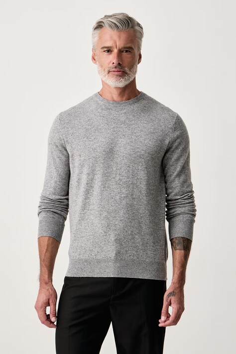 MC2 Saint Barth Sweter męski wełniany szary REGE008