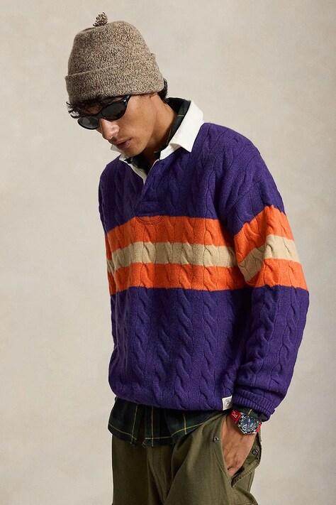 Polo Ralph Lauren Sweter wełniany męski multicolor 710B23897001