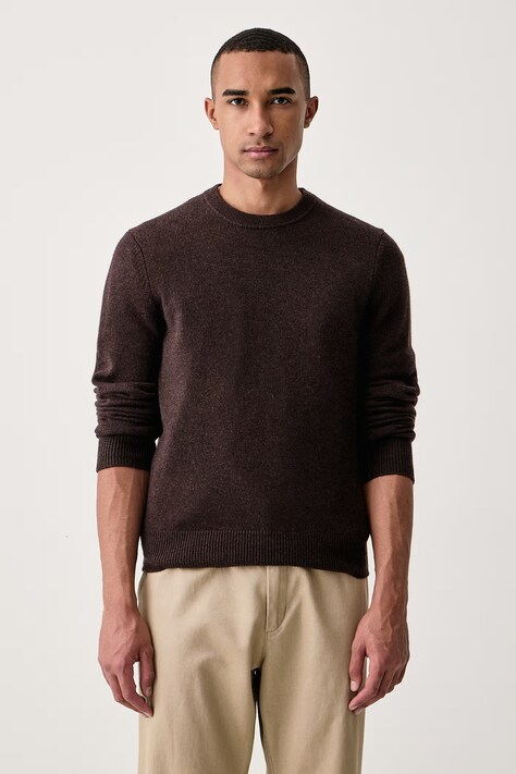rag & bone Sweter męski kaszmirowy Vernon brązowy RH2F26F6MCA