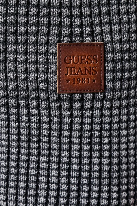 Guess Jeans светр чоловічий бавовняний — AW26-SWMZDU, сірий — фото 5
