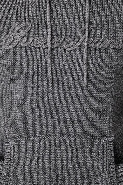 Guess Jeans светр чоловічий з додаванням вовни — AW26-SWMZDZ, сірий — фото 5