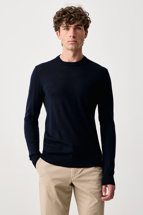 Guess Sweter męski wełniany NEVEN granatowy M6BR40 Z1586