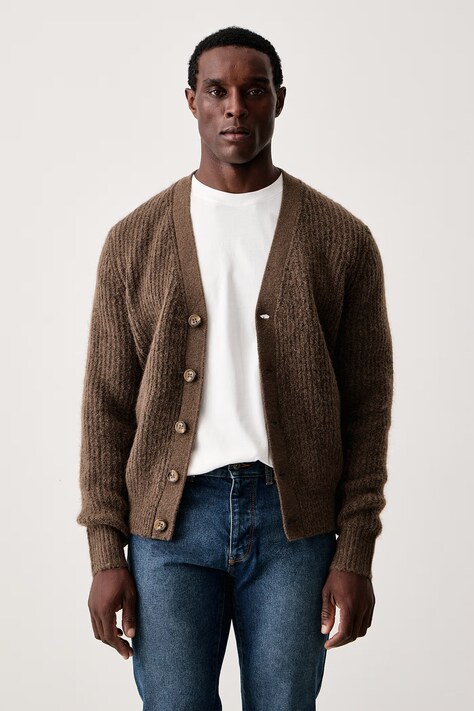 Guess Kardigan za muškarce NICHOLAS smeđi M6BR29 Z1379