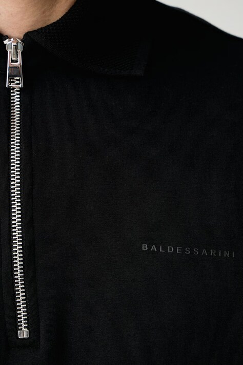 Baldessarini светр чоловічий з бавовною — AW26-SWMZFW, чорний — фото 5