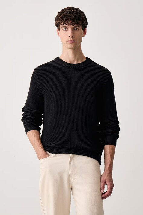 Marc O'Polo Sweter męski bawełniany czarny 5000016478