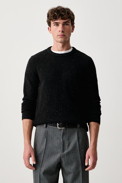 Marc O'Polo Sweter męski z wełną czarny 5000010525