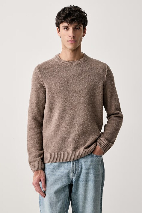 Marc O'Polo Sweter męski z bawełną beżowy 5000012490