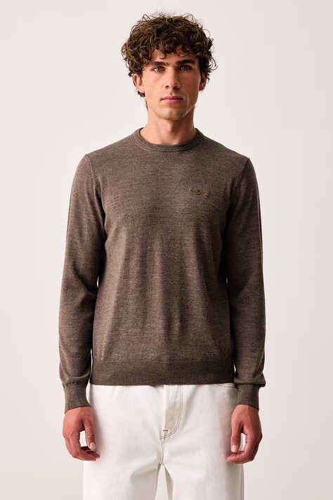 Aeronautica Militare Sweter męski wełniany brązowy MA1641UL00415