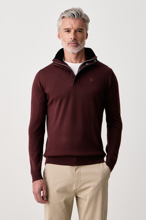 Karl Lagerfeld Pulover za muškarce od vune bordo 564399.655005