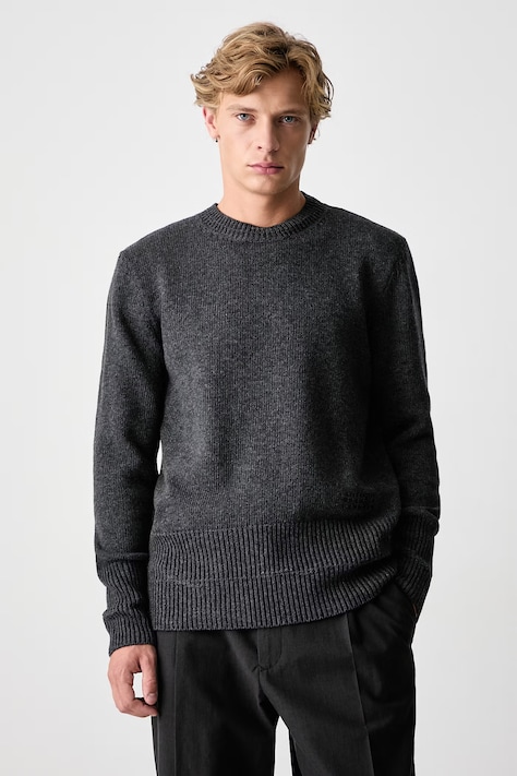 MM6 Maison Margiela Pulóver férfi gyapjúval szürke SH0HL0043-M13287