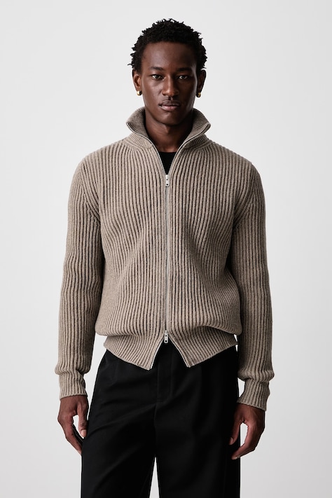 MM6 Maison Margiela Кардиган з вовною чоловічий бежевий SH0AM0095-M13286