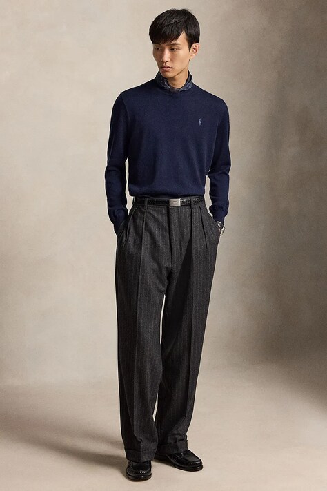 Polo Ralph Lauren светр чоловічий вовняний — AW26-SWMZN5, темно-синій — фото 3
