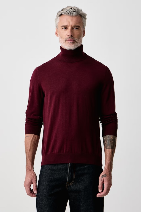 Tommy Hilfiger Rolák pánsky vlnený burgundský MW0MW44700