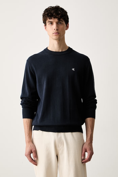 Calvin Klein Jeans sweter męski bawełniany granatowy LV04RH325G