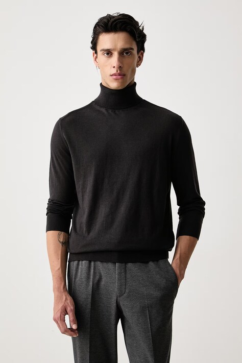Armani Exchange golf męski z wełną szary XM003571 AF28778