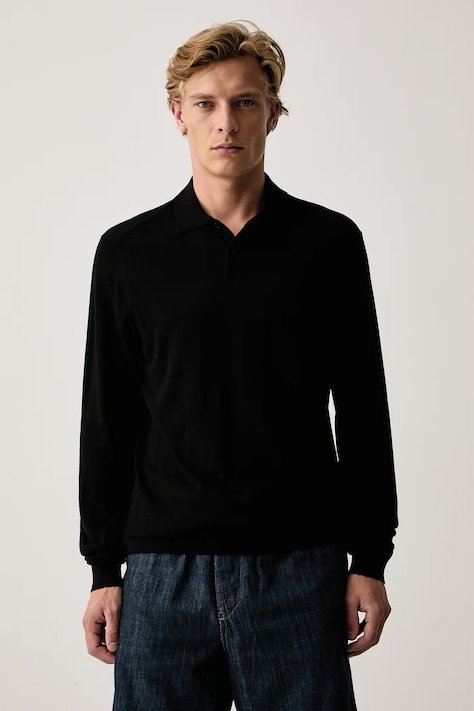 Armani Exchange Светр чоловічий з додаванням вовни чорний XM003569 AF28778