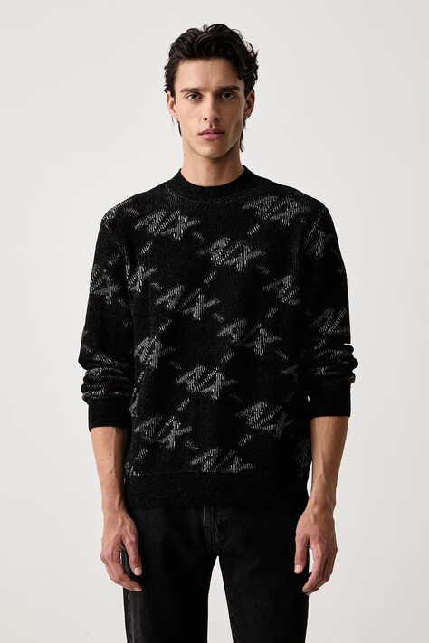 Armani Exchange pulover za muškarce crni XM002992 AF16916