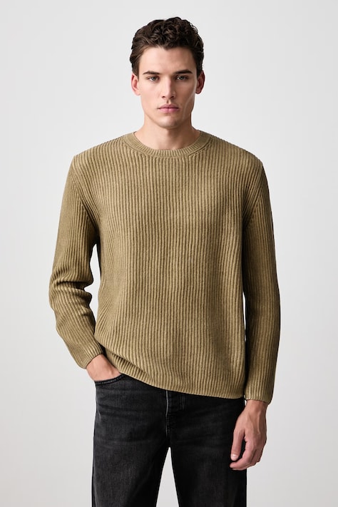 C.P. Company Maglione da uomo in cotone arancione 21CMKN220A110790S