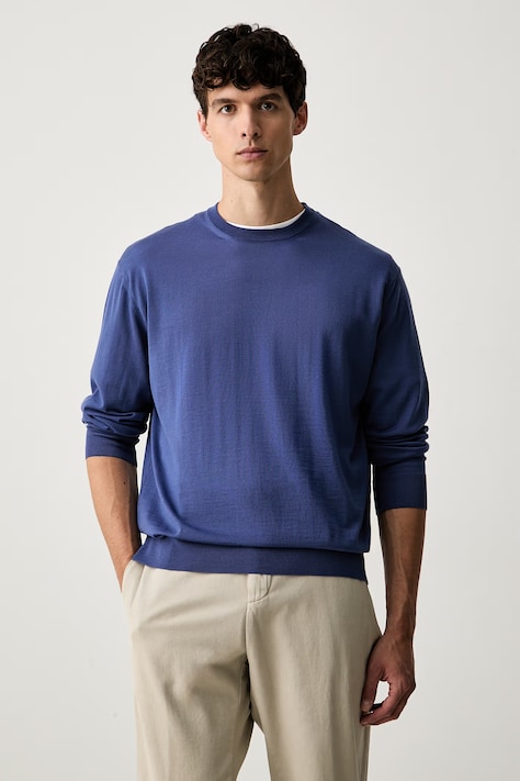 Paul&Shark sweter męski wełniany niebieski 99311034