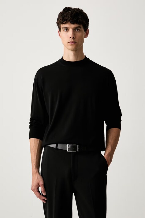 Paul&Shark sweter męski wełniany czarny 99311034