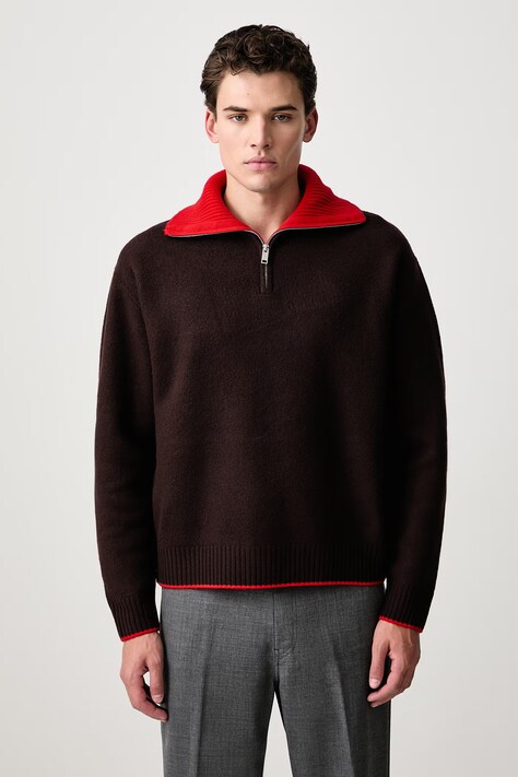 Axel Arigato Sweter wełniany męski bordowy A4140002