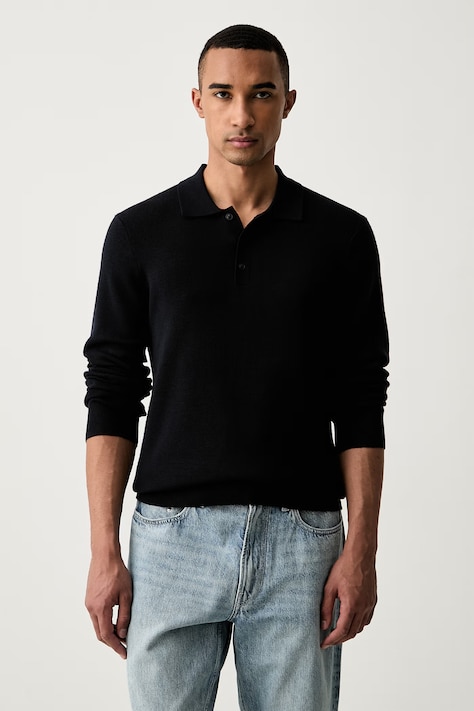 Trussardi sweter męski wełniany granatowy M0788000131N