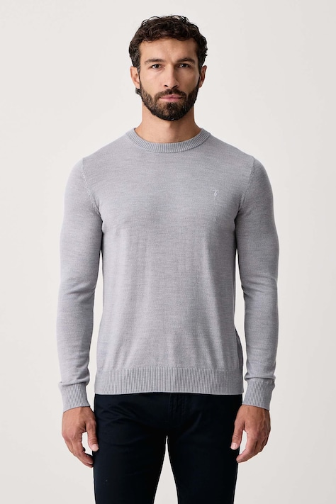 Trussardi Sweter męski wełniany niebieski M1508000210N